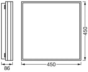 Ledvance - LED Stmievateľné stropné svietidlo SMART+ MAGNET LED/42W/230V Wi-Fi