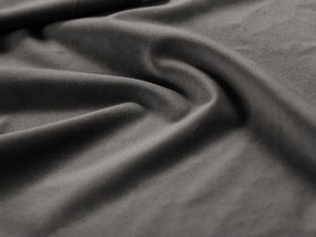 Tmavosivé zamatové kreslo Georgia – Micadoni