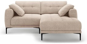 Svetlohnedá rohová pohovka (pravý roh/s leňoškou) Bemy – Micadoni