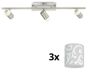 Eglo - LED Bodové svietidlo MY CHOICE 3xE14/40W/230V chróm/biela