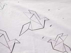 Bavlnená obliečka na vankúš Renforcé 70 × 90 cm – Birds origami
