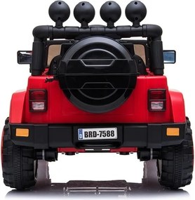 LEAN CARS Elektrické autíčko Jeep BRD-7588 červené 4x4
