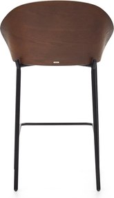 Hnedo-béžová barová stolička (výška sedadla 65 cm) Eamy – Kave Home