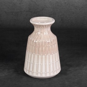 Dekoratívna váza EDNA 15x22 CM KRÉMOVÁ