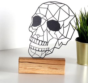 Kovová dekorácia Skull 29 cm čierna