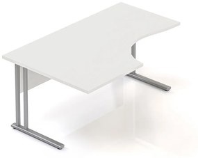 Ergonomický stôl Visio 160 x 100 cm, ľavý, biela