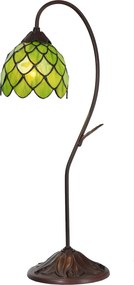 Vitrážové stolná lampa Tiffany Fleuron - Ø 28 * 60 cm E14 / max 1 * 40W