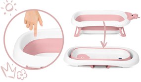 Ricokids Detská vanička s teplomerom RK-282 biela a ružová