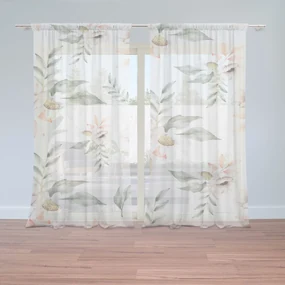 Sablio Záclony Romantika na lúke: 2ks 150x250cm