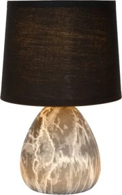 Lucide 47508/81/30 - Stolná lampa MARMO 1xE14/40W/230V čierna