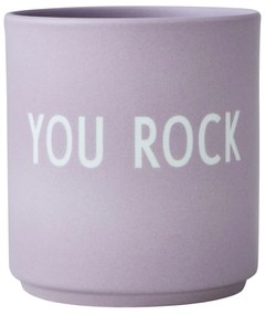 DESIGN LETTERS Porcelánový hrnček You Rock Lavender 300 ml