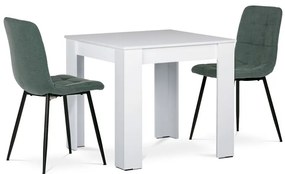 Autronic BONTEC Jedálenský set s 2 stoličkami, 80x80x75cm, mdf, biela, B080WTCT281GRN Farba: Biela
