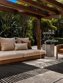 Koberec HARINGEY krémový / čierny