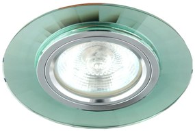 CLX Stropné moderné podhľadové osvetlenie GREGORY, 1xMR16, 50W, 9,4cm, okrúhle, zelené