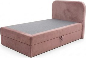 Čalúnená posteľ boxspring FORENA 90x200 cm staroružová Matrac: Bonell pružinová matrac