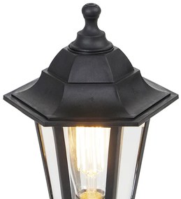 Klasická vonkajšia stojaca lampa čierna 42,2 cm IP44 - New Haven