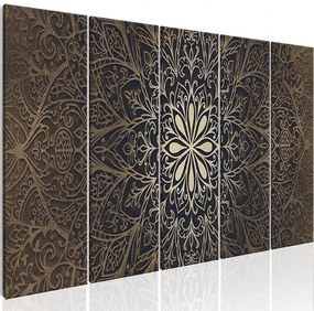 Obraz - Brown Mandala Veľkosť: 225x90, Verzia: Premium Print