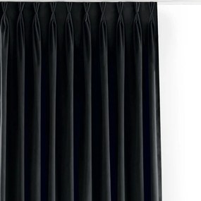 Čierny zamatový dimout záves 200x300 cm Velto – Filumi