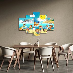 Obraz - Deň na pláži (150x105 cm)