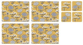 Prestieranie a tácky v súprave 8 ks Retro Meadow – Cooksmart ®