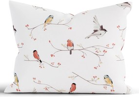 Bavlnená obliečka na vankúš Renforcé 70 × 90 cm - Vtáčiky