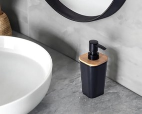 Dávkovač na mydlo NATUREO 200 ml, čierny