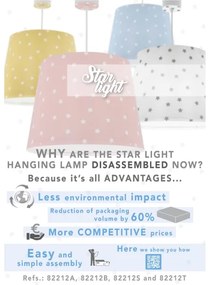 Dalber 82212A - Detský luster STAR LIGHT 1xE27/60W/230V žltá