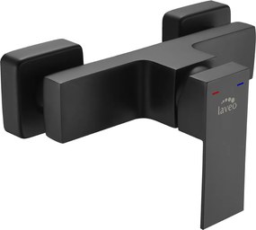 Laveo Sprchová batéria Kvadrato - BLQ_740D, čierna matná