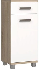 Kúpeľňová skrinka VENOM biela/dub sonoma