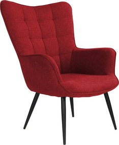 Kreslo Victoria, červená látka