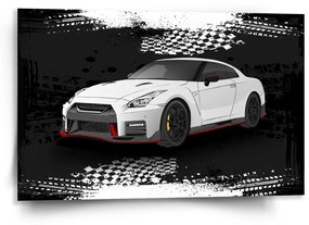 Sablio Obraz Nissan GTR 35 Černý - 120x80 cm