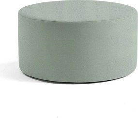 Taburet CASUAL, Ø 1000 mm, látka CURA, zelenošedá