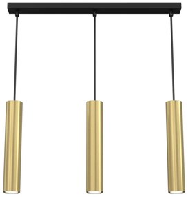 Luster na lanku RAITO 3xGU10/8W/230V mosadz