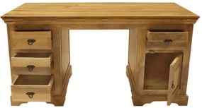 furniture-nabytek.cz - Písací stôl z masívneho mangového dreva 160x80x76