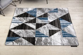 Koberec ALTER Nano trojuholníky, modrý