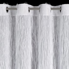 ZÁVES NA KRÚŽKOCH EVA MINGE AURORA 140X250 CM BIELA