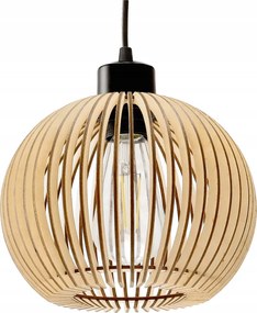 Drevená stropná závesná lampa 1xE27 KULA Luca Vysokokvalitná