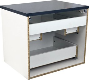 Comodo Kúpeľňová skrinka pod doskové umývadlo Agria NEW W 60-HD - biela/antracit