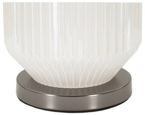 Sivá stolná lampa s textilným tienidlom (výška 65 cm) Brighty – Mauro Ferretti