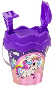 LEAN TOYS Súprava do piesku - fialový jednorožec