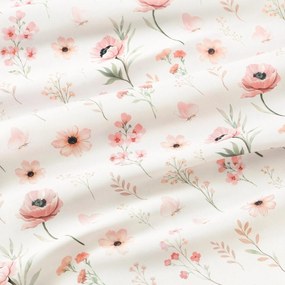 Goldea dekoračný záves - ružové kvietky 140x150 cm