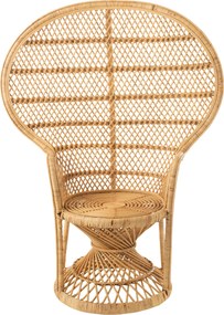Prírodné ratanové dizajnové kreslo Peacock - 101 * 58 * 134 cm
