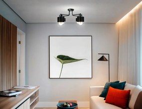 BERGE Závesné svietidlo DRON 4xE27 ČIERNY HRNČEK