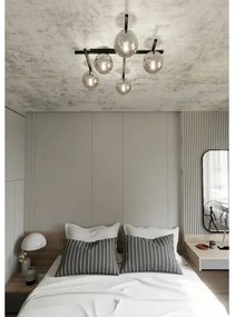 Stropné svietidlo SMART 5xE14/10W/230V čierna/šedá