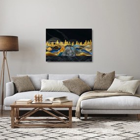 Sklenený obraz - Zlaté hory (70x50 cm)