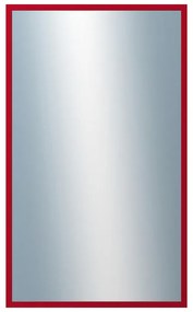 DANTIK - Zrkadlo v rámu, rozmer s rámom 60x100 cm z lišty PERLA červená lesklá (2878)