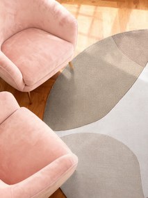 Ted Baker, Kusový koberec Ted Baker Hackney 106355 Beige kruh, 160x160, béžová, detská izba