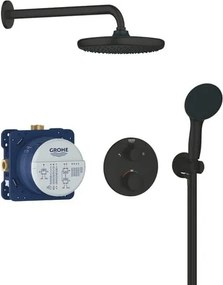Grohe Precision Thermostat sprchový systém vrátane podomietkového telesa čierna matná 348832430 G348832430