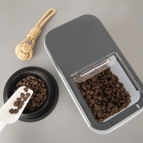 2. akosť - Dóza na potraviny, veľkokapacitný box SLOP, sivé posuvné veko - 5 l (vada+prasklina)