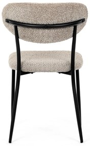 Autronic - Židle jídelní, lanýžová látka, černé kovové nohy. - CT-W1021 LAN2 AKCE